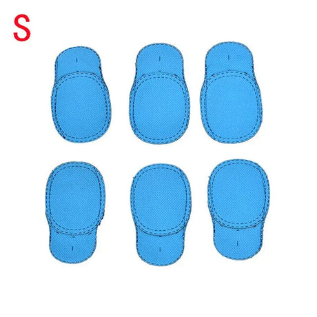 5 pairs of blue knee pads for men and women