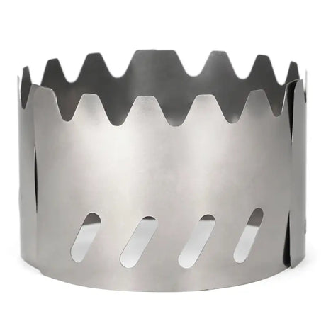 a stainless steel bracelet with a cut out design