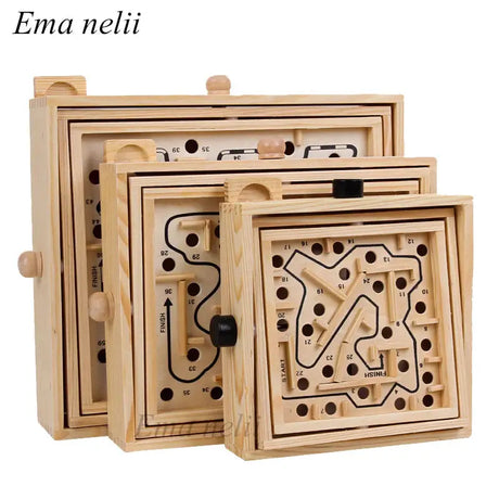 wooden puzzles with wooden box