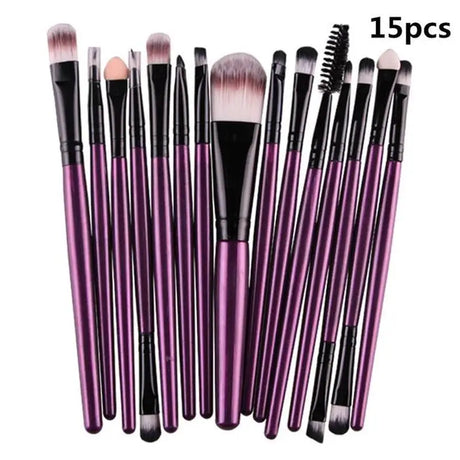 15 pcs makeup brush set