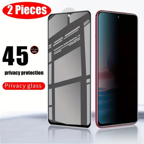 2 pcs privacy glass screen protector for iphone x