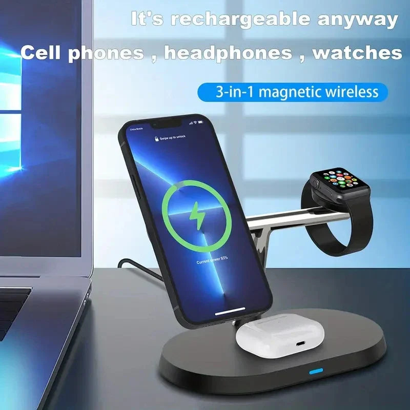 3-in-1 wireless charging station.