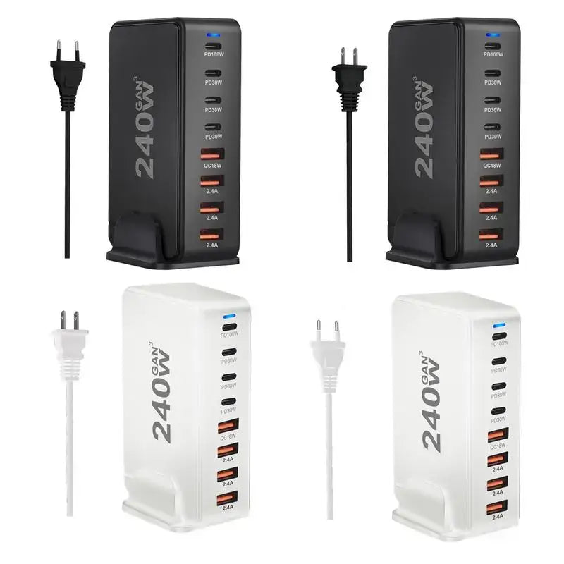 The 3 ports usb charger with usb cable