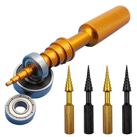 3pcs / set gold color metal screws with 3pcs ball bearing