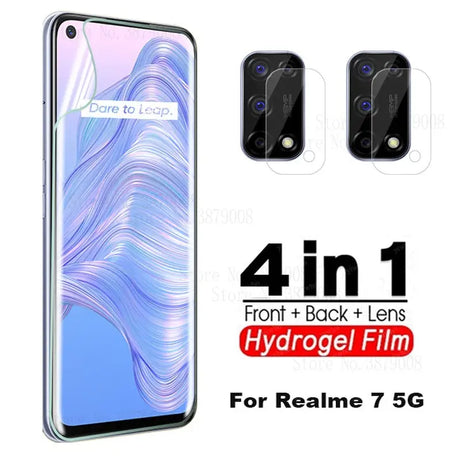 4 in 1 tempered screen protector for realm 7
