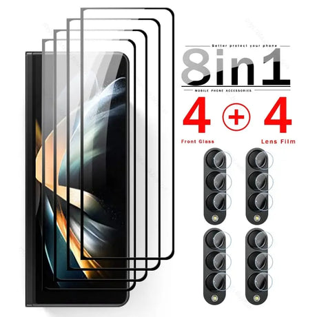 4 in 1 tempered screen protector for iphone x