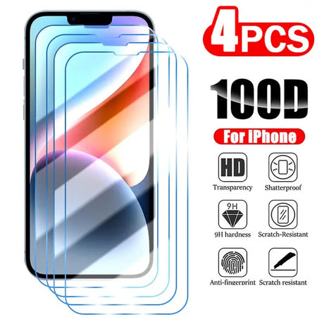 4x tempered screen protector for iphone x