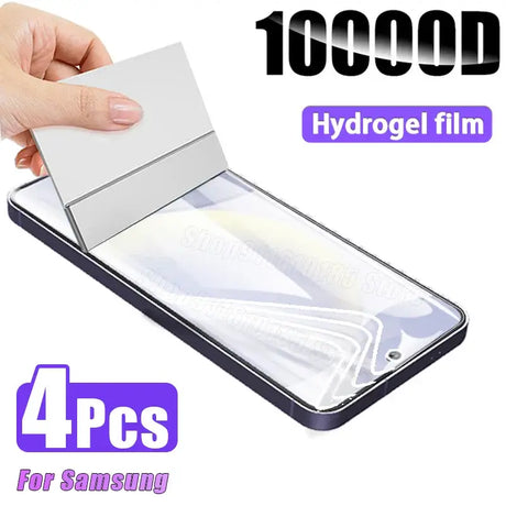 someone is holding a card in a case with a lot of white items