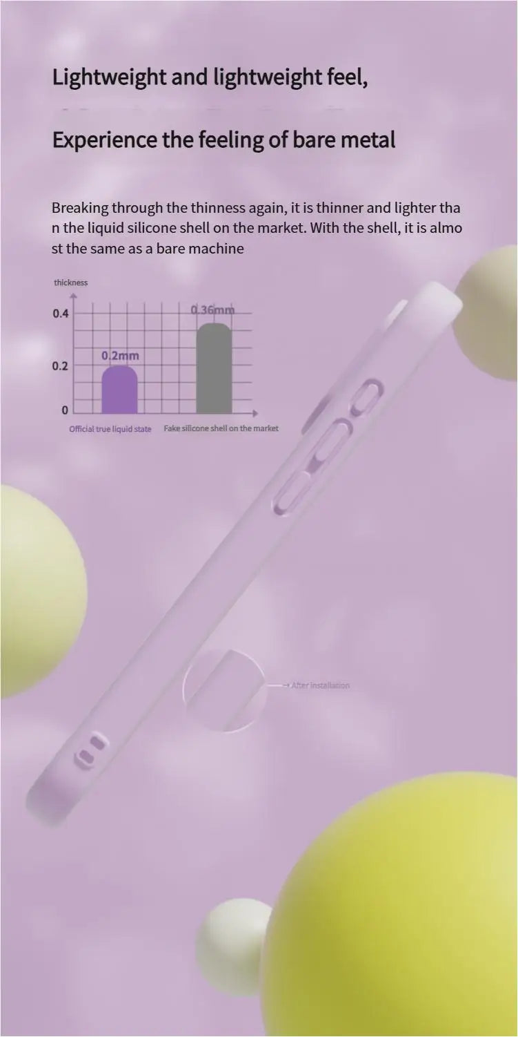 A transparent, slim phone case with a purple tint.