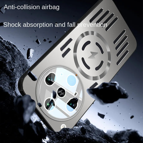 A durable phone case with anti-collision and shock absorption features.