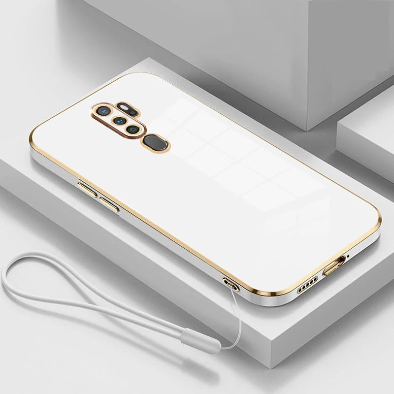 Gloss Gold Plating Edge Case For Oppo A9