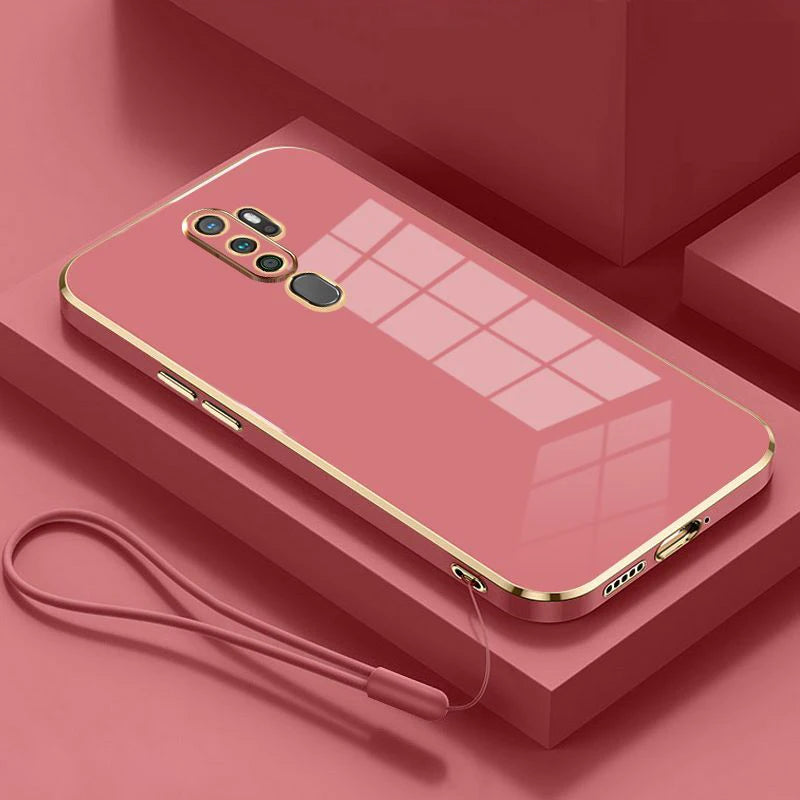 Gloss Gold Plating Edge Case For Oppo A9