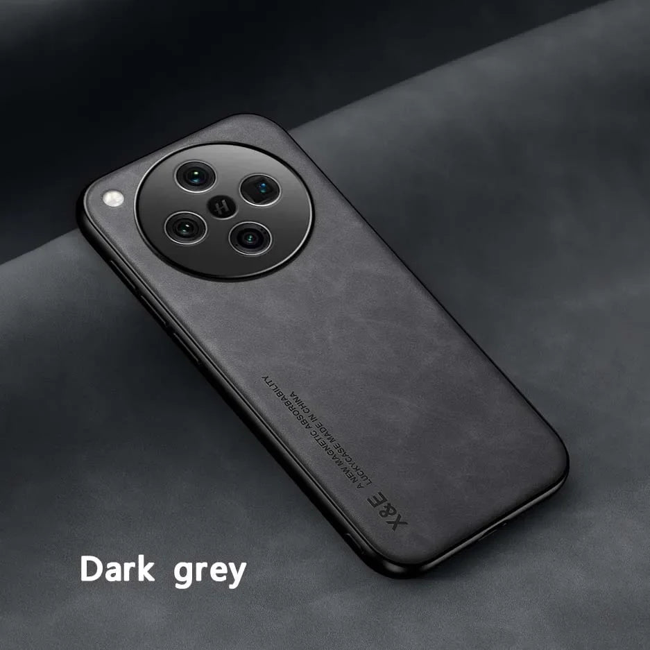 Dark grey smartphone with a large circular camera module.