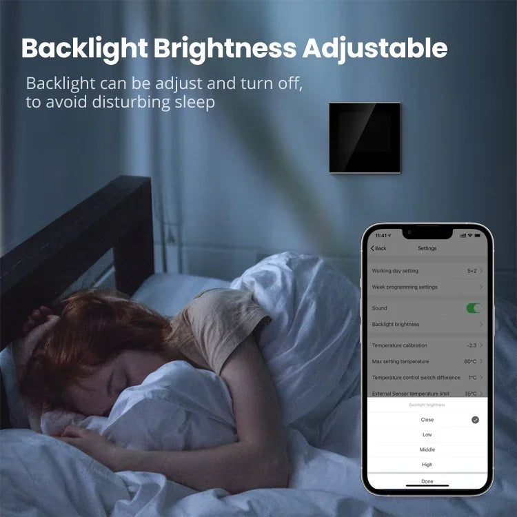 Adjustable backlight switch.