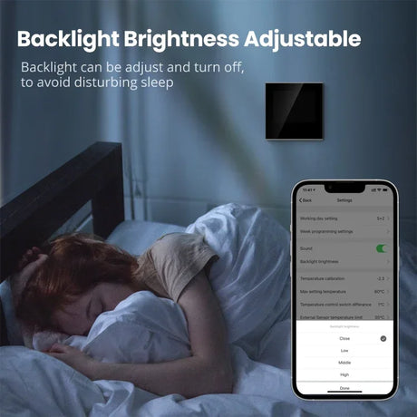 Adjustable backlight switch.