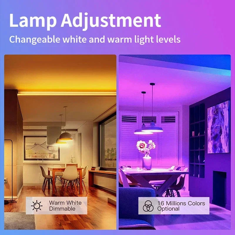 Adjustable color lighting.