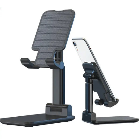 the adjustable desk stand with a phone holder
