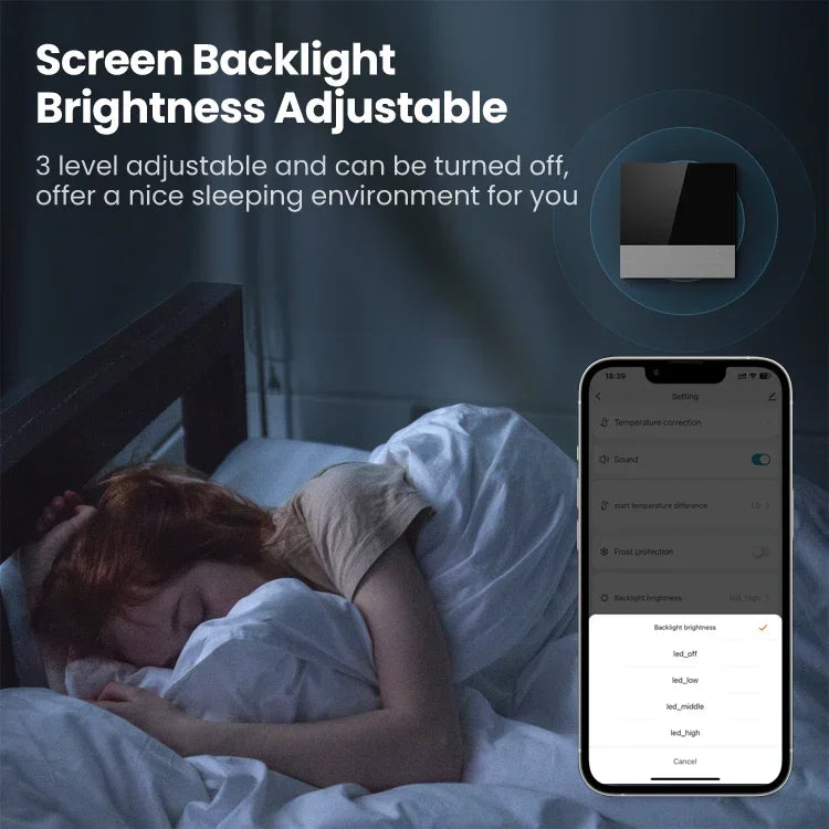 Adjustable screen backlight.