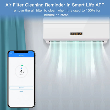 Air conditioner with smartphone app.