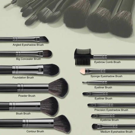 the different types of makeup brushes