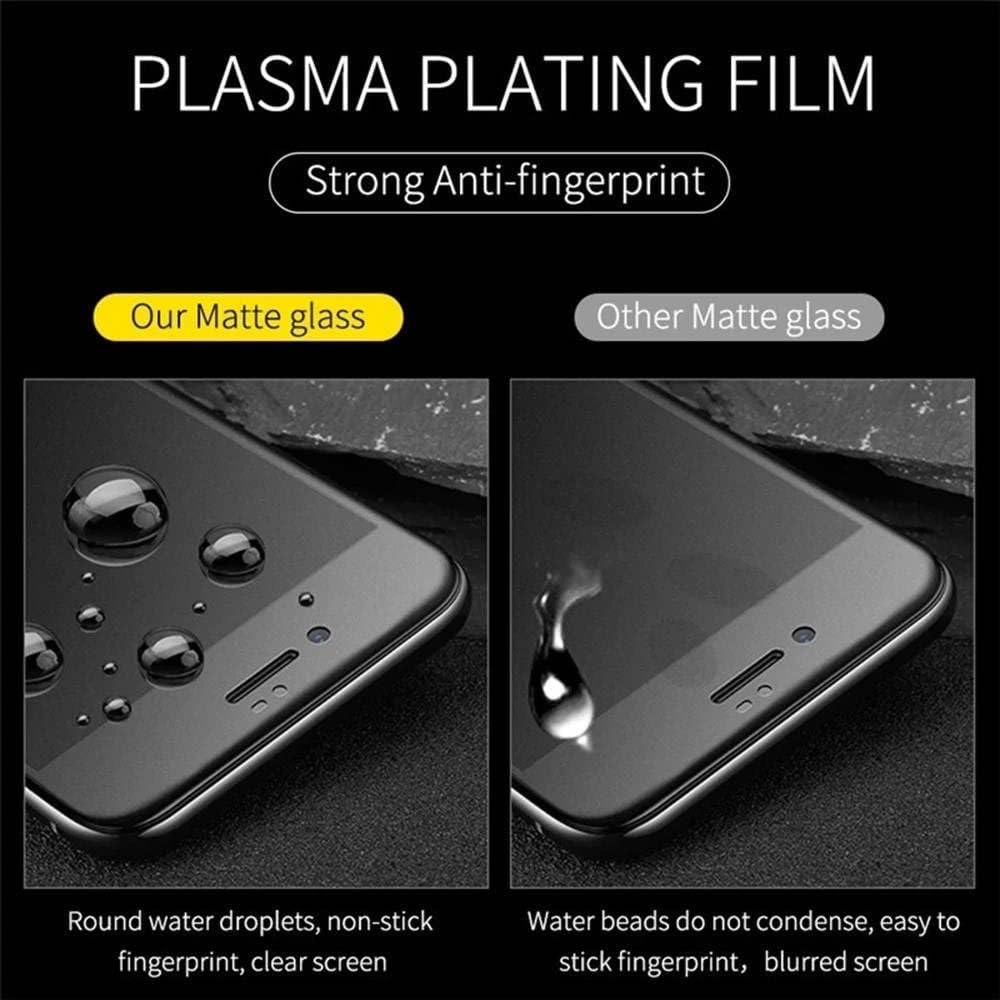 Anti-fingerprint matte glass screen protector comparison.