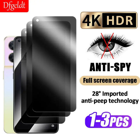 2x anti - spy tempered screen protector for iphone x