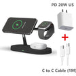 The apple watch charging station with a charger and a cable