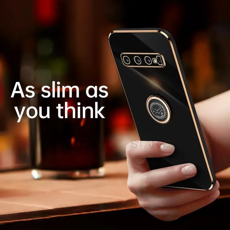 a person holding a phone with the text asims you think