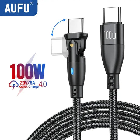 aufu usb cable with lightning charging and usb charger