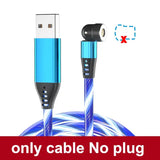 a blue cable with the words, `’’ and’’ ’