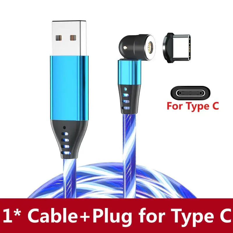 a blue cable with a white background and a red text that reads, `’’ ’