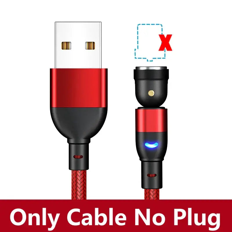 a red and black cable with the text, only no plug