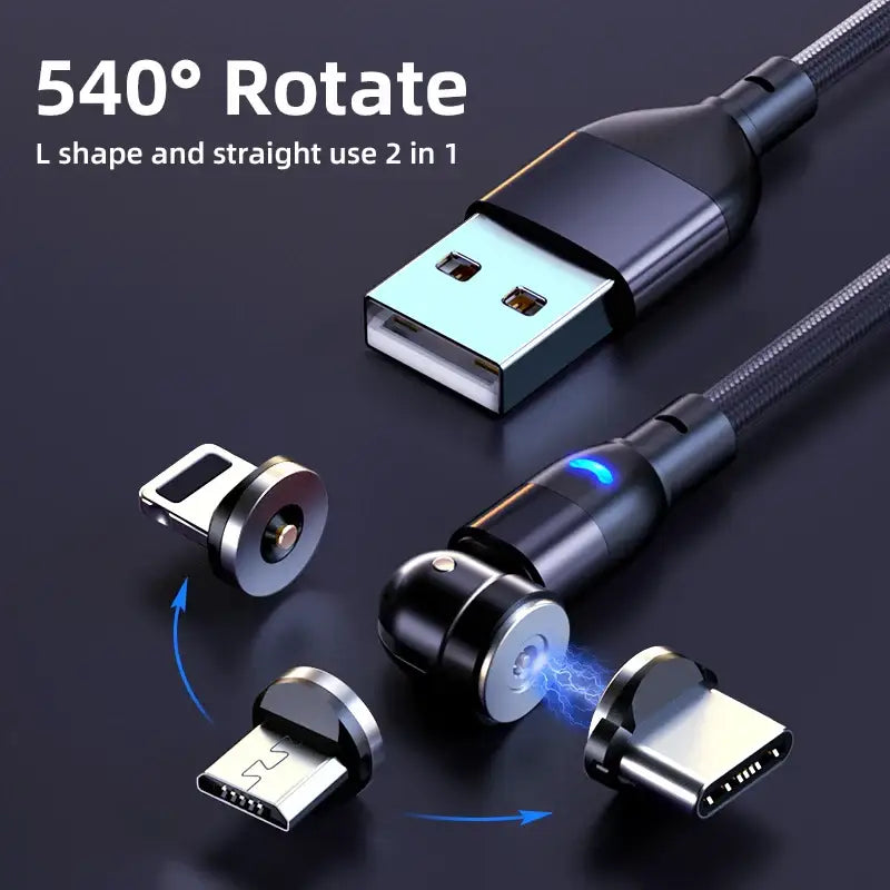 a usb cable with a lightning charging plug