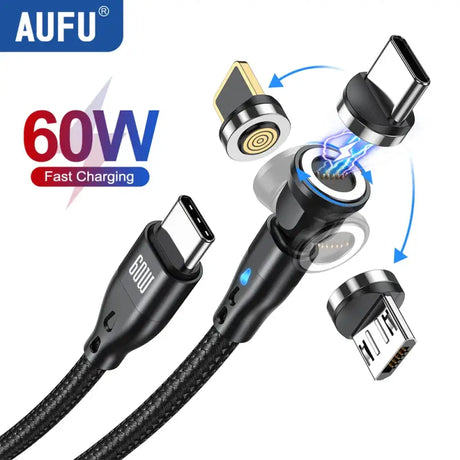 aufu 60w fast charging usb cable for iphone xs max xs max xs max