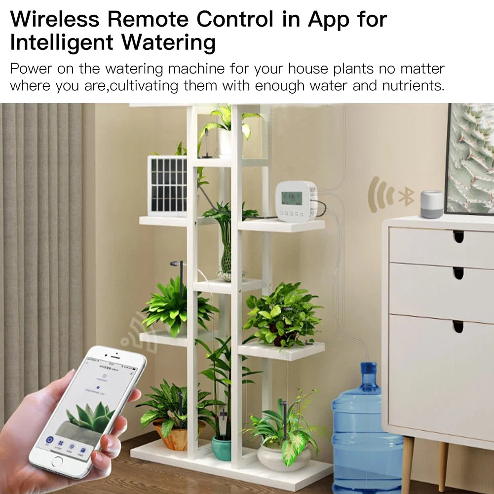 Automated plant watering system.