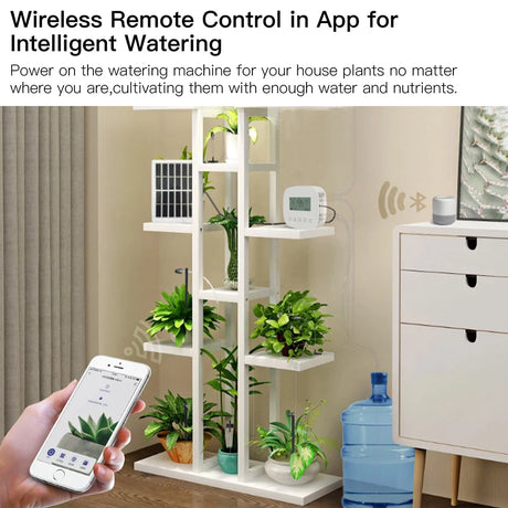 Automated plant watering system.