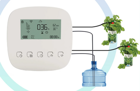 Automated plant watering system.