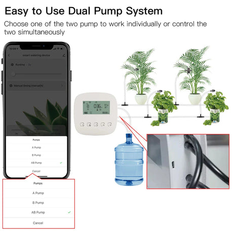 Automated plant watering system.