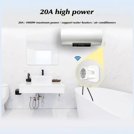 A bathroom with a white sink and a white wall mounted air conditioner