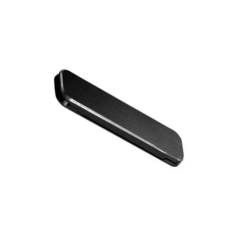 a black plastic door handle