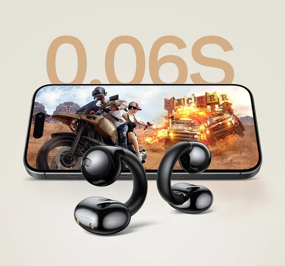 Black gaming ear hooks.