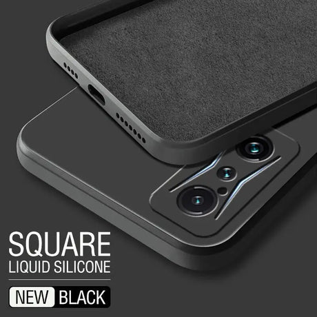 the back of a black iphone case with a black surface