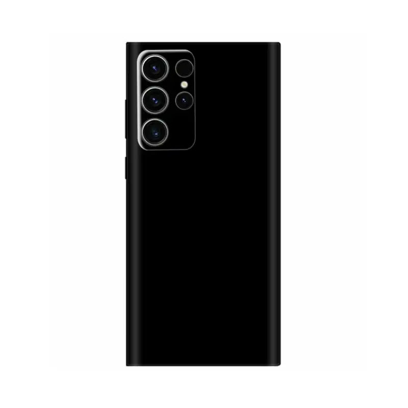 the back of the black oneplar phone