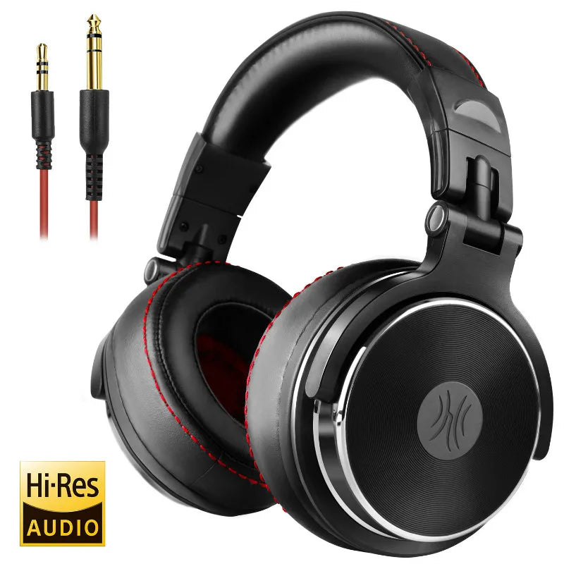 Black over-ear headphones.