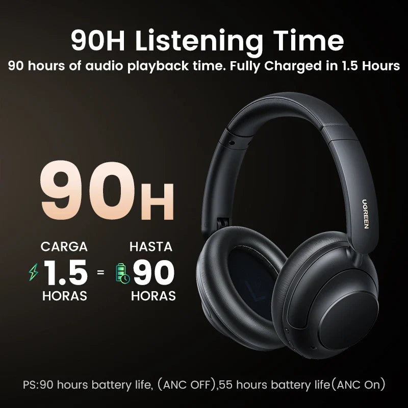 Black over-ear headphones.