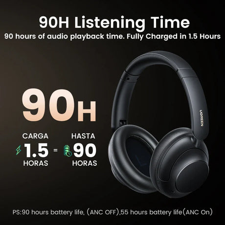 Black over-ear headphones.