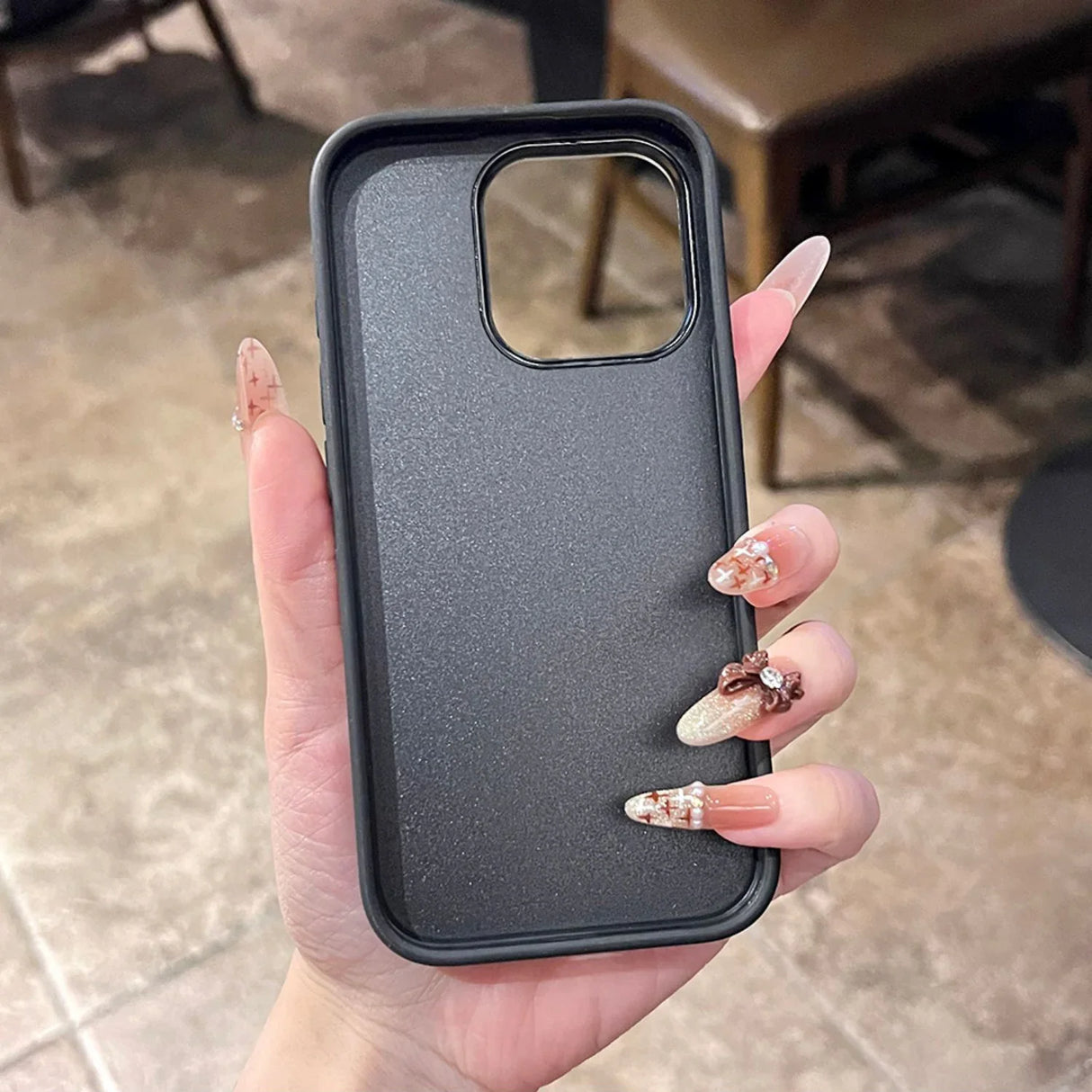 Black phone case.
