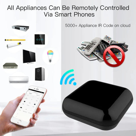 Black smart home hub.