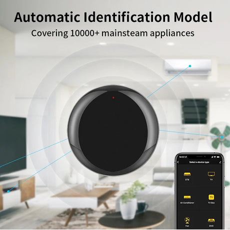 Black smart home hub.