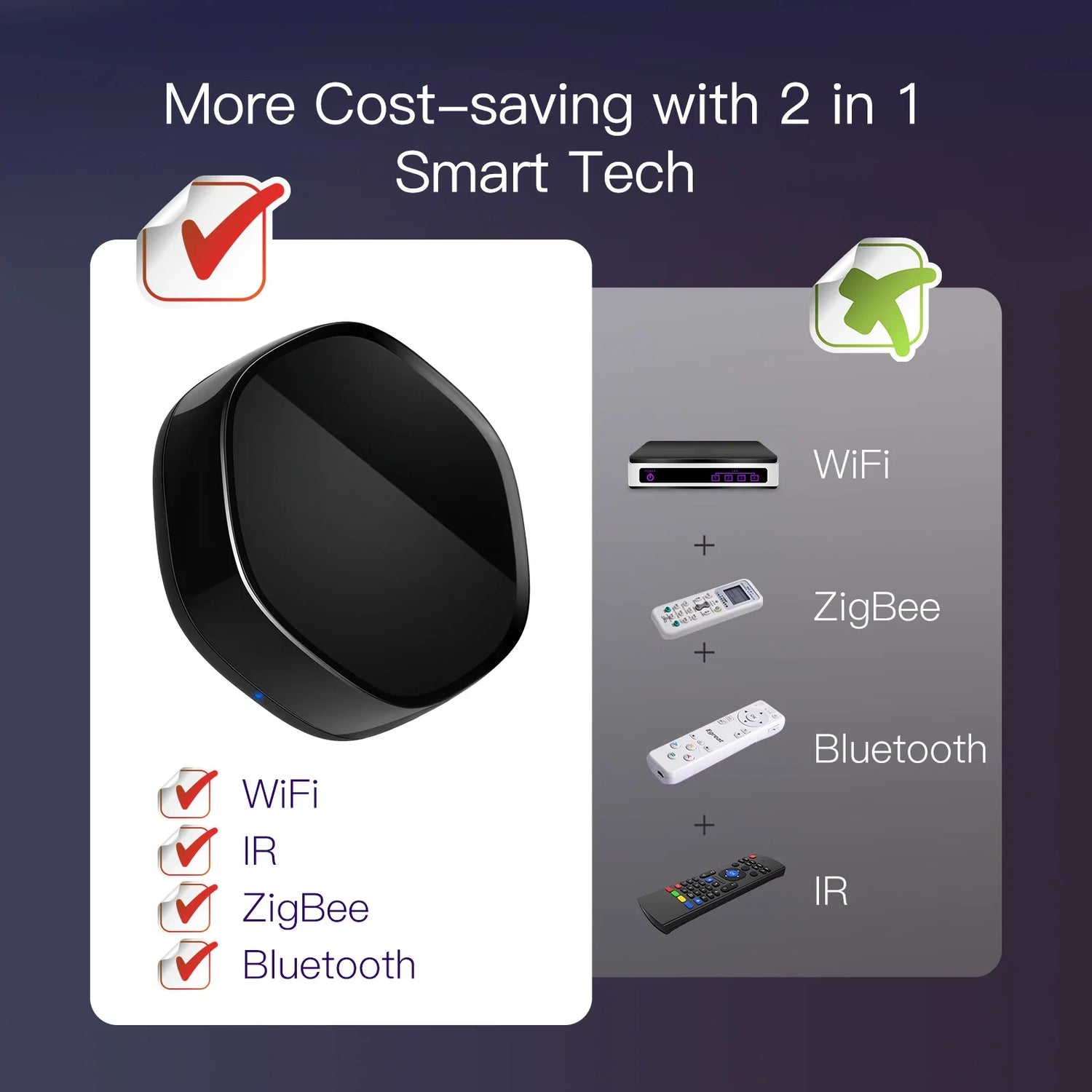Black smart home hub.